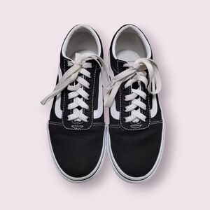 Black and White Lace-Up Sneakers